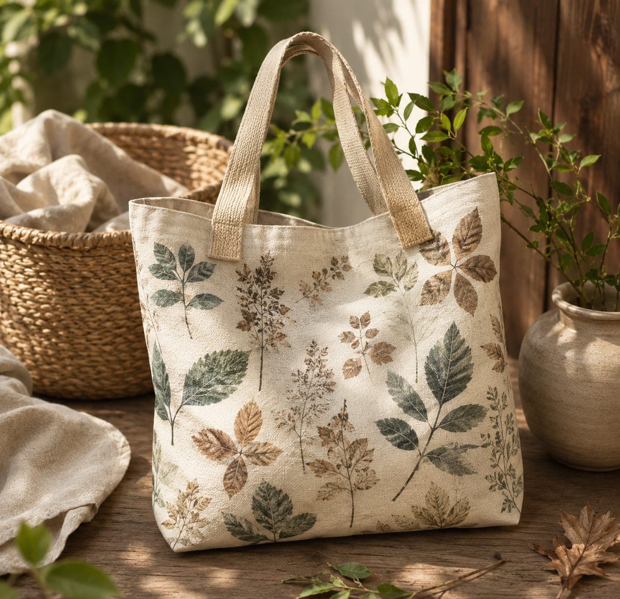 Ecoprint Tote Bag